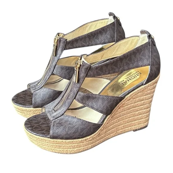 MICHAEL Michael Kors Damita Zip Up Espadrille Wedges - Picture 3 of 11